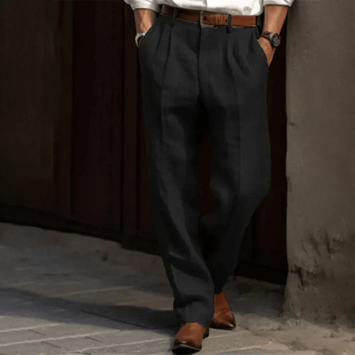 Pantalon en lin confortable pour hommes, léger