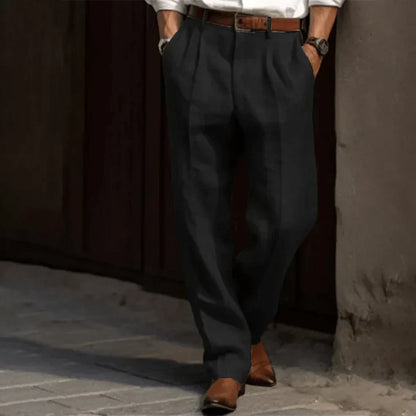 Pantalon en lin confortable pour hommes, léger
