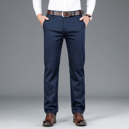 Pantalons confortables pour hommes, coupe slim