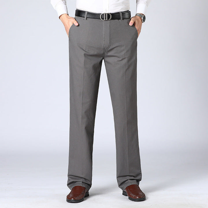 Pantalons confortables pour hommes, coupe slim