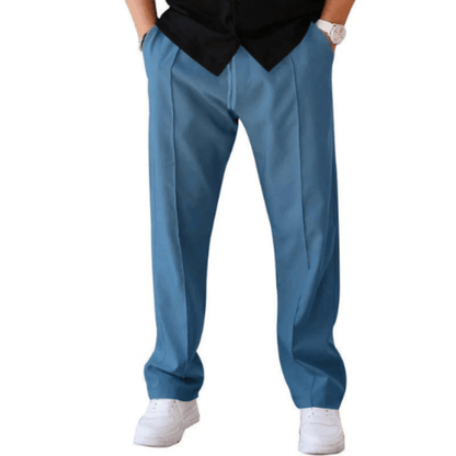 Pantalon d'été pour homme, coupe droite, confortable