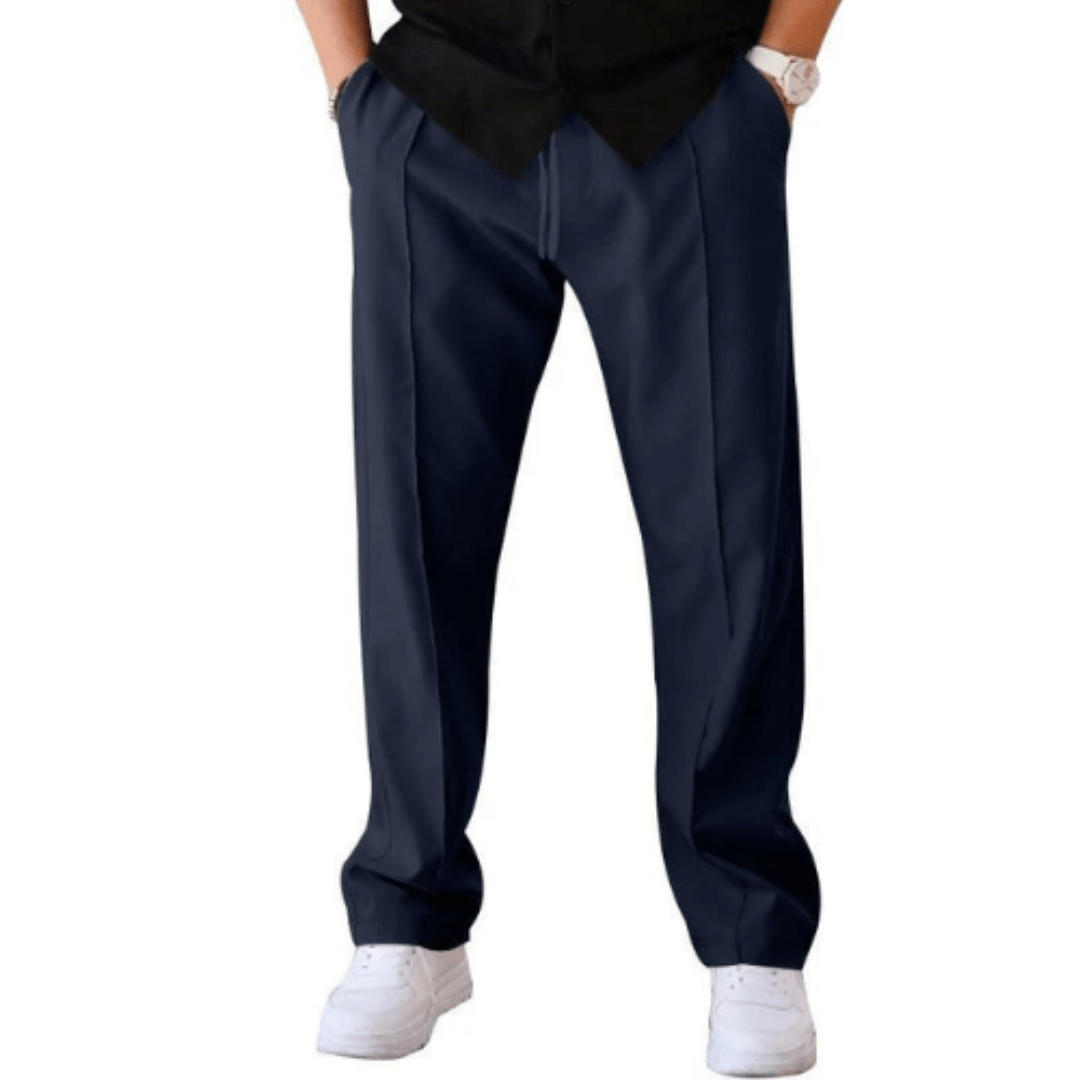 Pantalon d'été pour homme, coupe droite, confortable