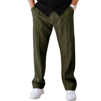Pantalon d'été pour homme, coupe droite, confortable