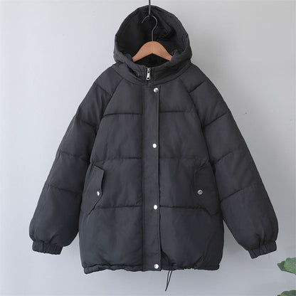 Veste d'hiver chaude pour femme avec capuche et poches