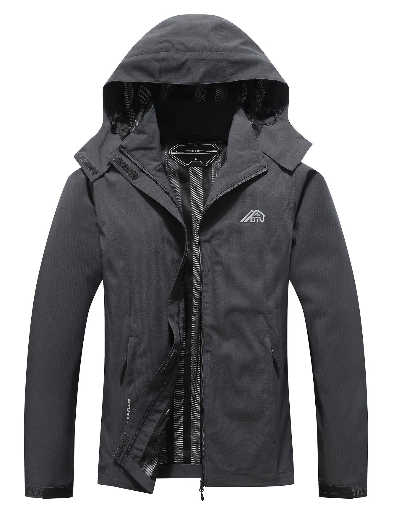 Veste d'extérieur imperméable à capuche automne printemps