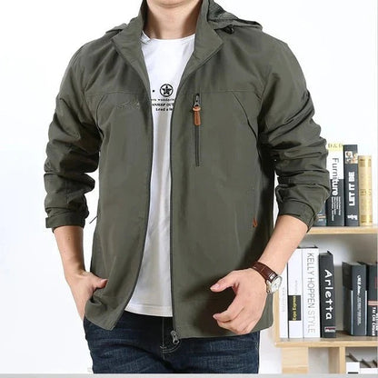 Veste d'extérieur pour homme imperméable style militaire