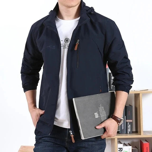 Veste d'extérieur pour homme imperméable style militaire