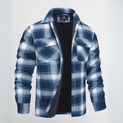 Chemise à carreaux en coton aspect flanelle