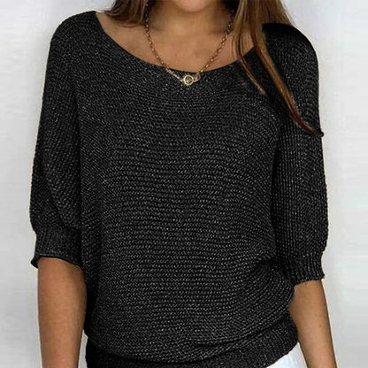 Haut léger pour femme avec motif tricoté décoratif
