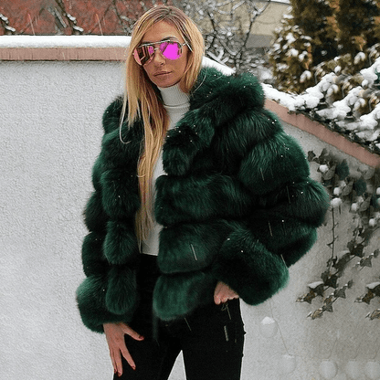 Veste Teddy Oversize Douce à Capuche pour Femmes