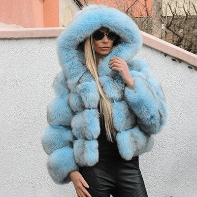 Veste Teddy Oversize Douce à Capuche pour Femmes