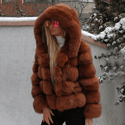 Veste Teddy Oversize Douce à Capuche pour Femmes