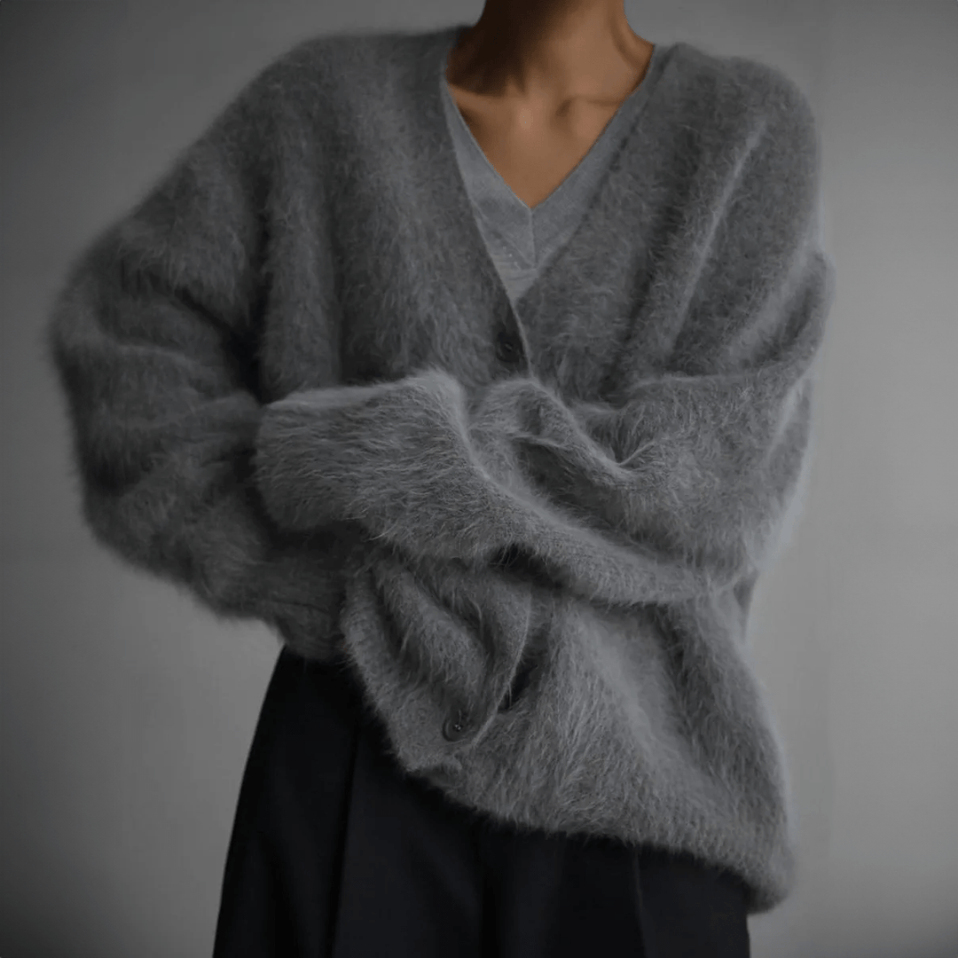 Gilet en maille pour femme, doux, moderne, avec boutons