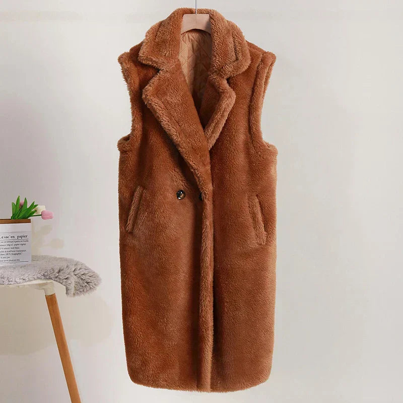 Gilet femme tendance sans manches long