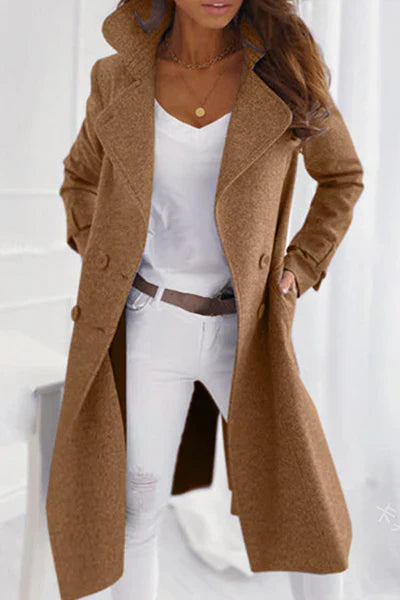 Eleganter Wintermantel Modern Lässig - IdealeKleiden