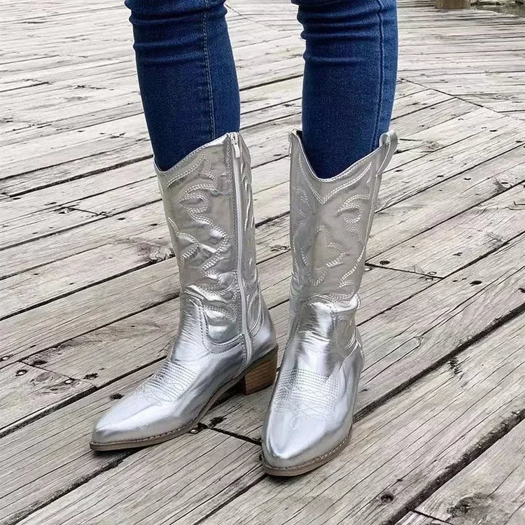 Gilet Bottes Style Country Brodé
