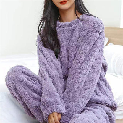 Ensemble de survêtement femme chaud et confortable à manches longues