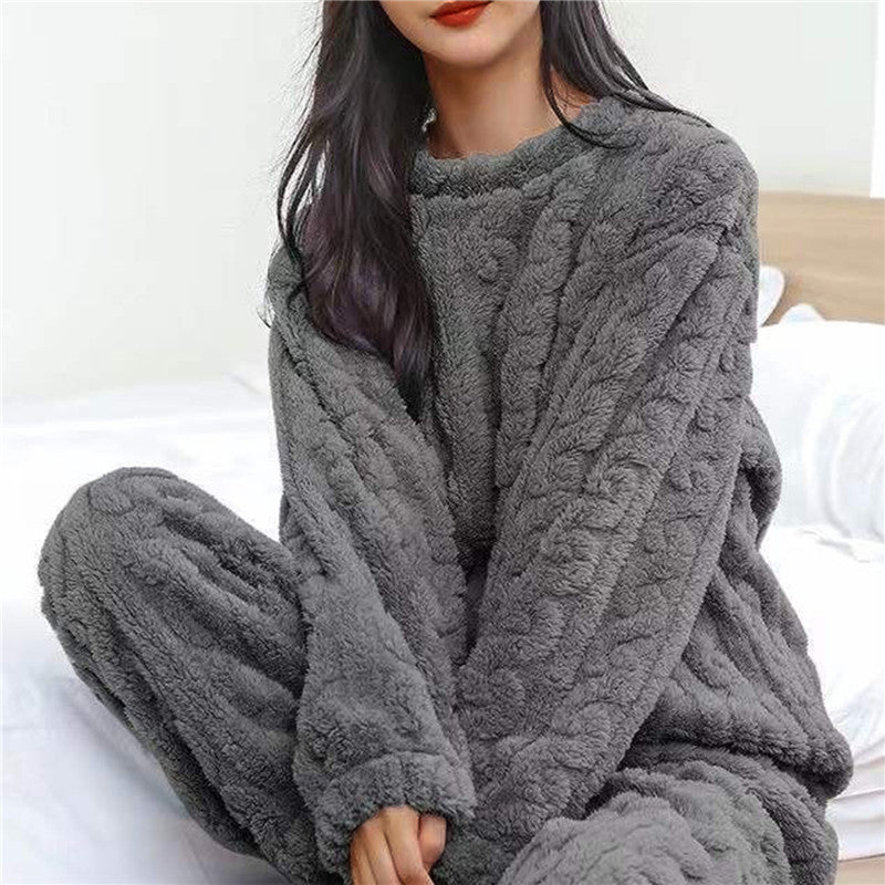 Ensemble de survêtement femme chaud et confortable à manches longues