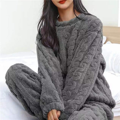 Ensemble de survêtement femme chaud et confortable à manches longues