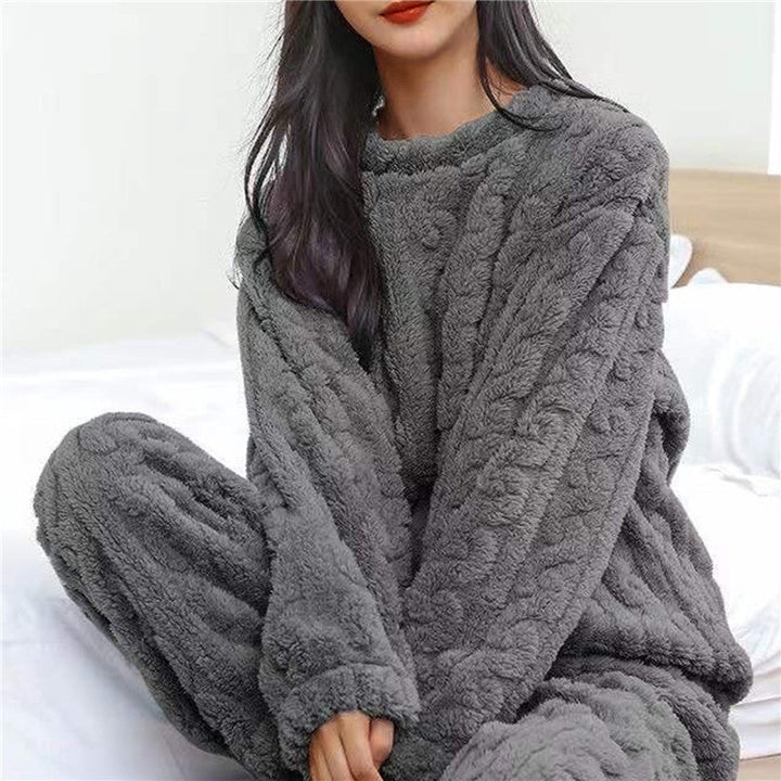 Ensemble de survêtement femme chaud et confortable à manches longues