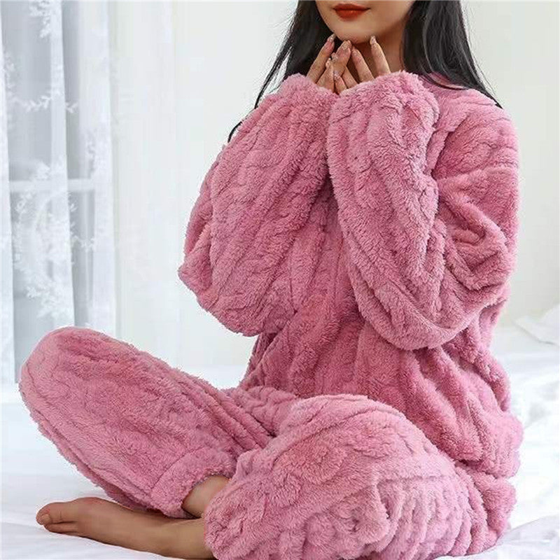 Ensemble de survêtement femme chaud et confortable à manches longues