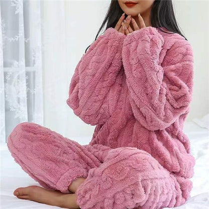 Ensemble de survêtement femme chaud et confortable à manches longues