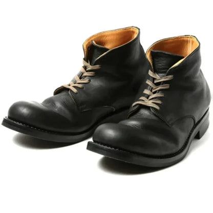 Bottes en cuir élégantes noires pour hommes