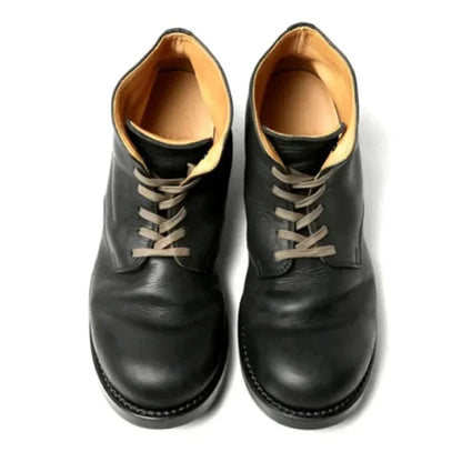 Herren Stiefel Leder Elegant Schwarz - IdealeKleiden