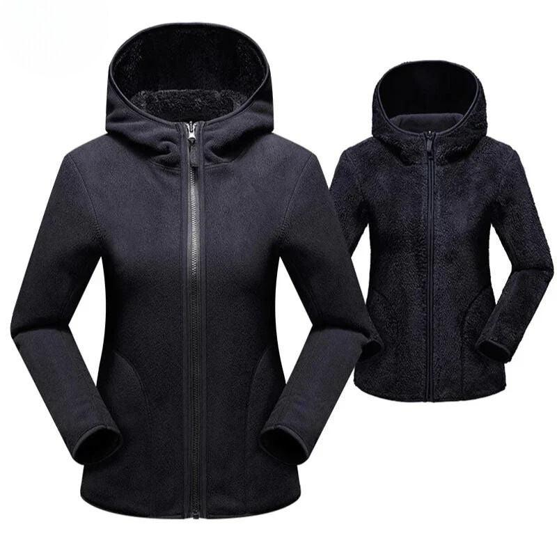 Veste polaire double face femme chaude et confortable