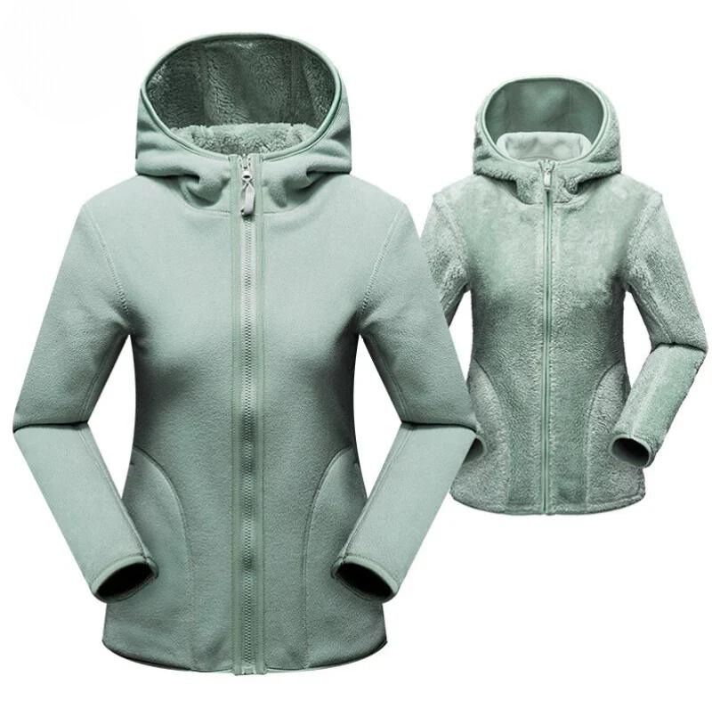 Veste polaire double face femme chaude et confortable