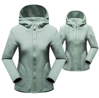 Veste polaire double face femme chaude et confortable