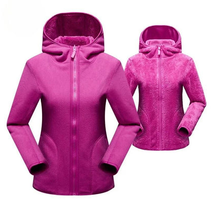 Veste polaire double face femme chaude et confortable