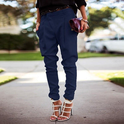 MIRA - Pantalon taille haute slim pour femme
