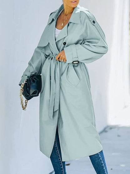 Élégant manteau d'hiver long pour femme