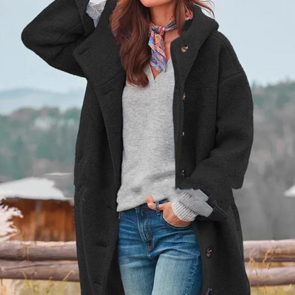 Veste d'hiver chaude élégante femme grande taille