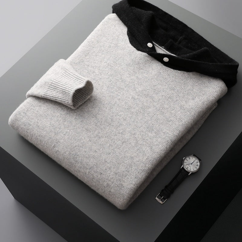 Sweat à capuche chaud en Mérinos pour Femme et Homme