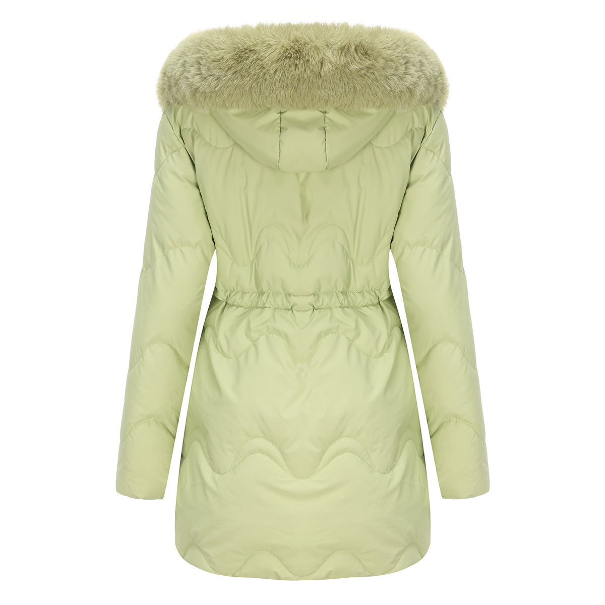 Winterjacke Warm Damen Kapuze Reißverschluss - IdealeKleiden