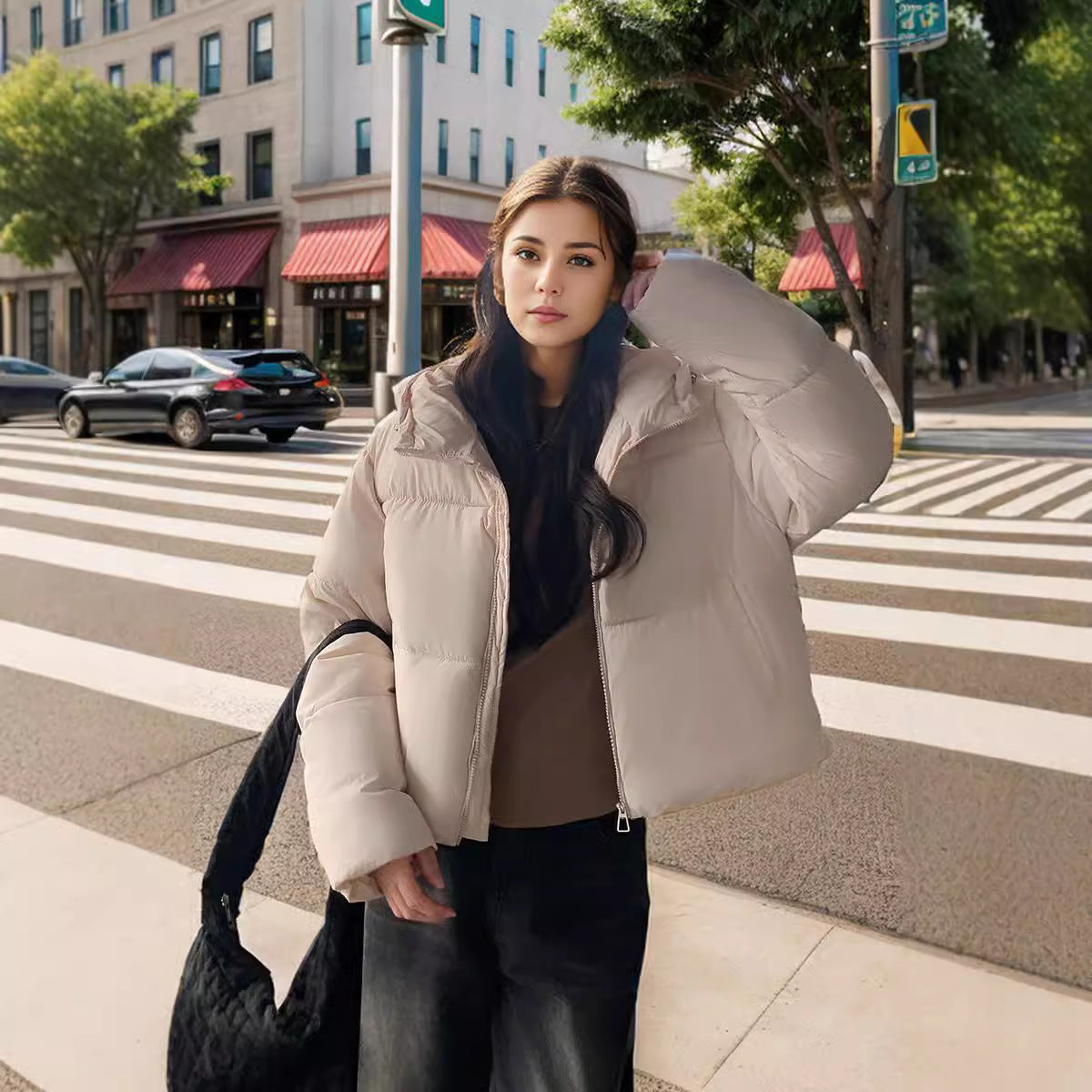 Doudoune Coupe Cintrée Femme Moderne Rembourrée