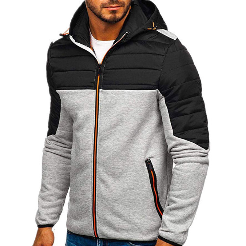 Veste d'homme blindée chaude isolée à capuche