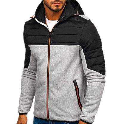 Veste d'homme blindée chaude isolée à capuche