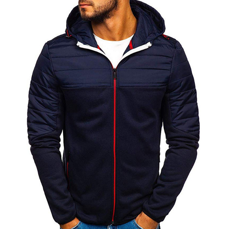 Veste d'homme blindée chaude isolée à capuche