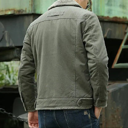 Herren Winterjacke Fleece Isolierung Warm - IdealeKleiden