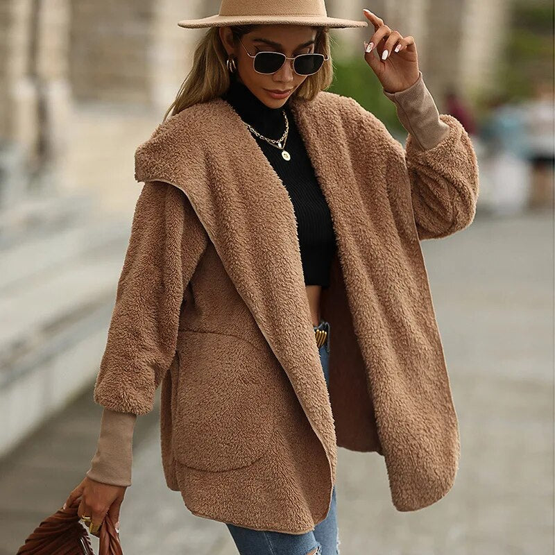 Veste polaire chaude pour femme