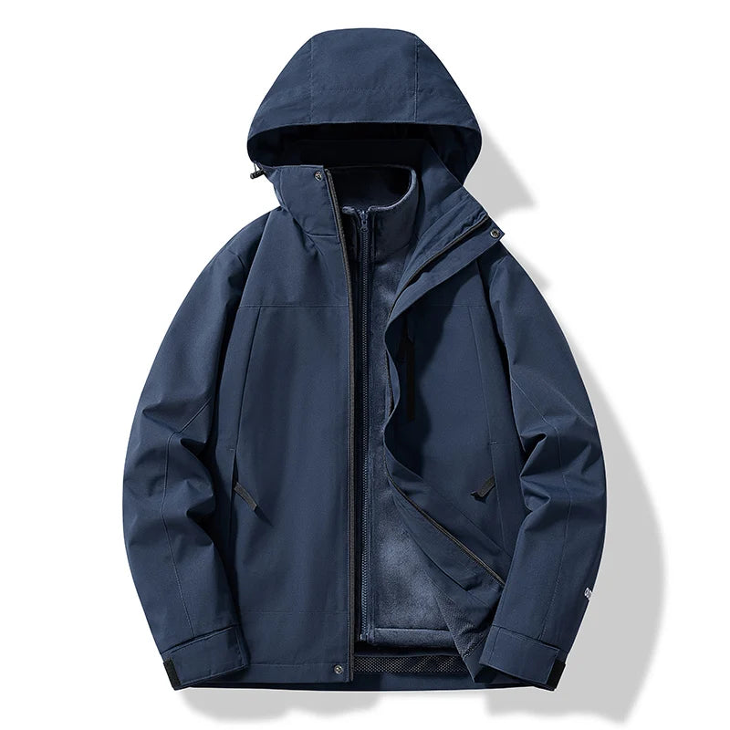 Veste femme imperméable avec capuche amovible