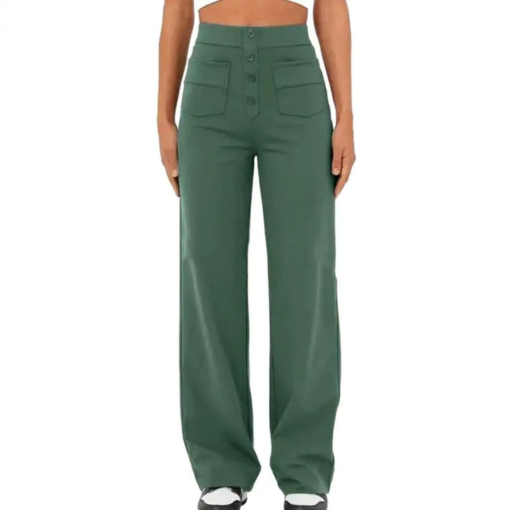 Pantalon femme élégant taille haute