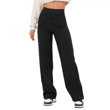 Pantalon femme élégant taille haute