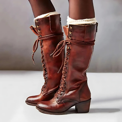 Chaussures femme Bottines Lacets Talon bloc