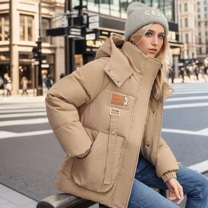 Veste d'hiver chaude noire pour les jours froids