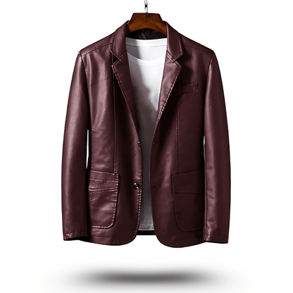 Blouson en cuir coupe slim