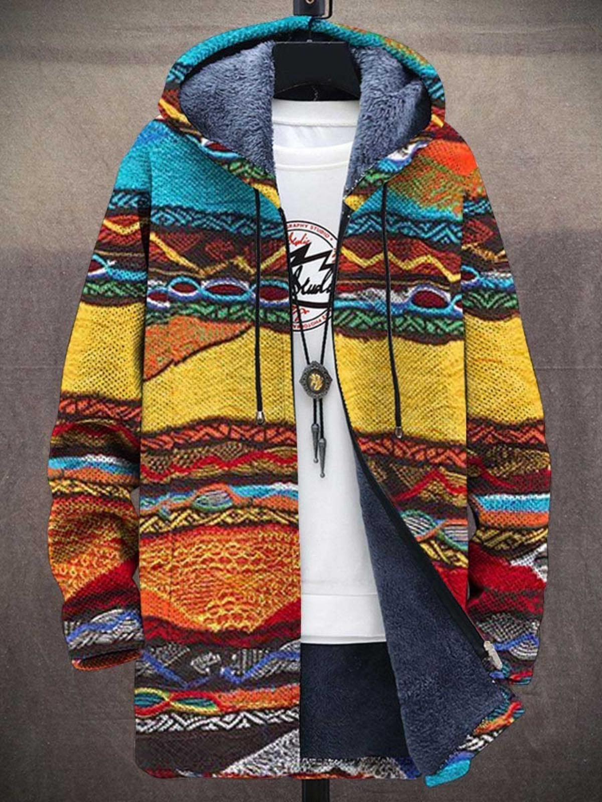 Veste streetwear unique imprimée artistiquement
